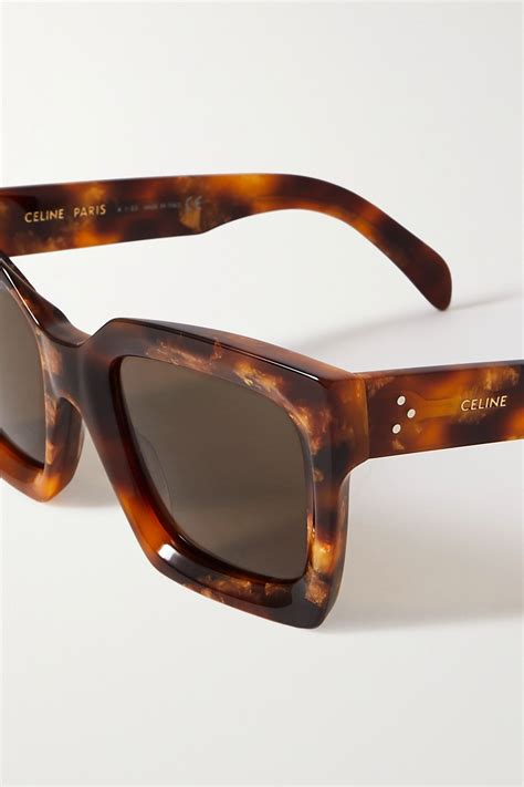 square frame tortoiseshell sunglasses